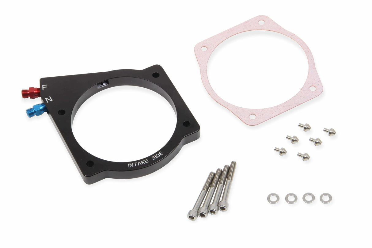NOS nitrous wet plate kit conversion 102mm FAST or 105mm MSD intake black EFI 13437NOS