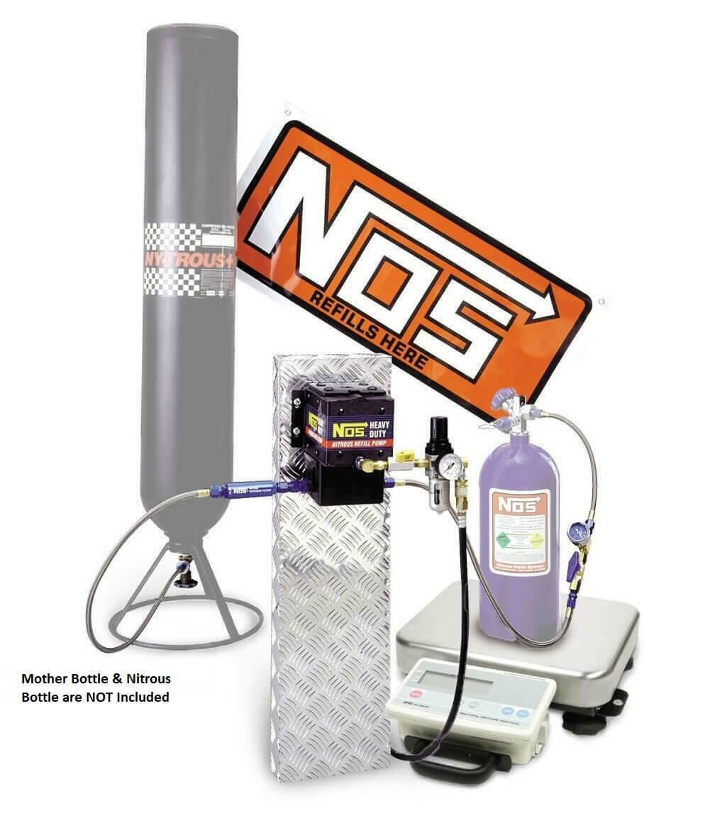 NOS nitrous refill pump station with scale 14254NOS