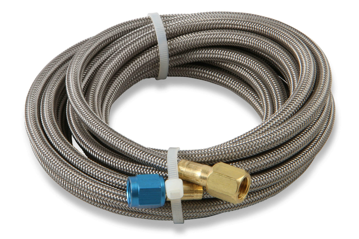 NOS stainless steel braided hose -4AN 14-foot blue 14 foot PTFE lined 15295NOS