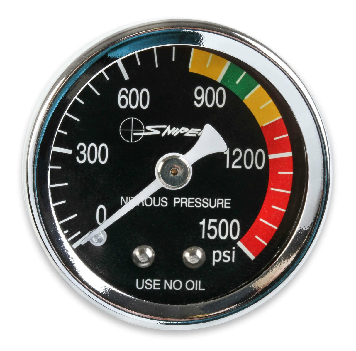 NOS sniper nitrous gauge stainless steel blue black dry 15932NOS