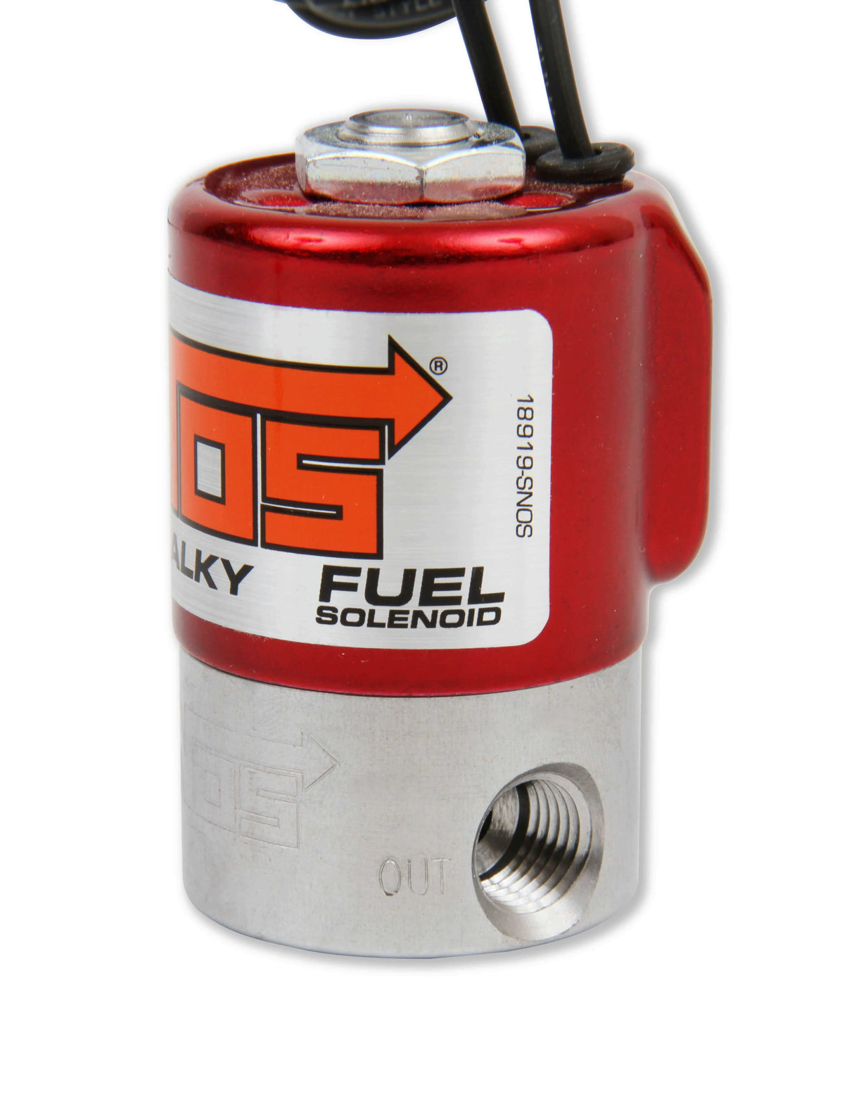 NOS fuel solenoid - red stainless steel purge 18060NOS