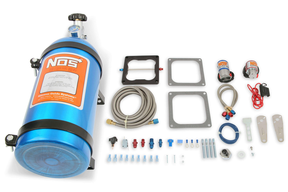 NOS big shot nitrous system Holley 4500 flange) -6AN 10 lb blue wet plate single stage 02102NOS