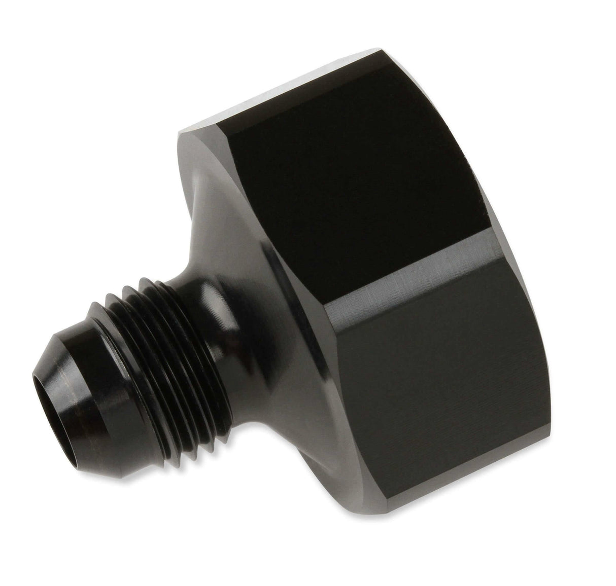 NOS black T7075 aluminum 6AN-660 bottle nut adapter -6AN 16226NOS