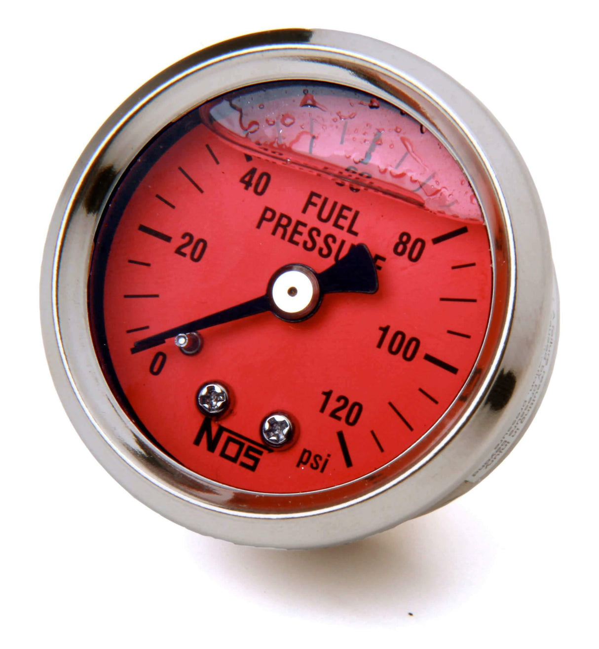 NOS fuel pressure gauge red black EFI 15907NOS