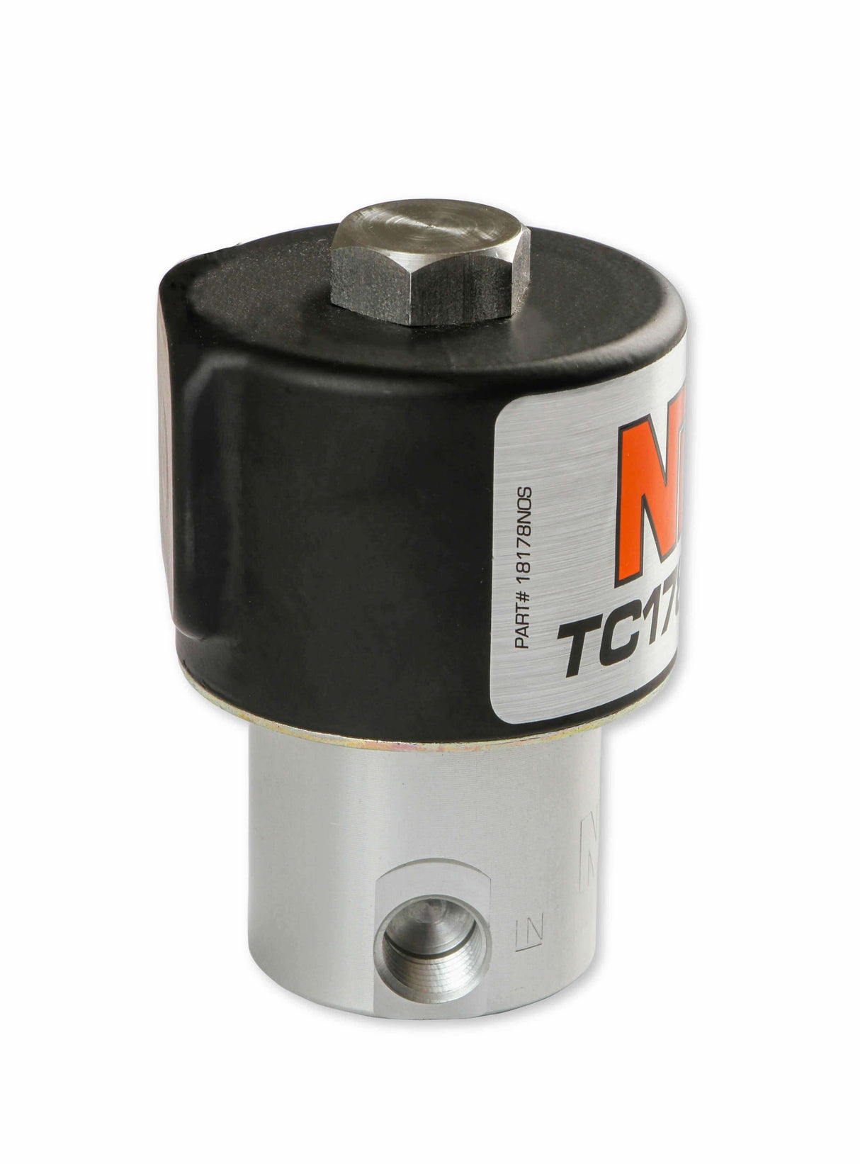 NOS nitrous solenoid - black - 18178BNOS 4 lb clear single stage purge 2493