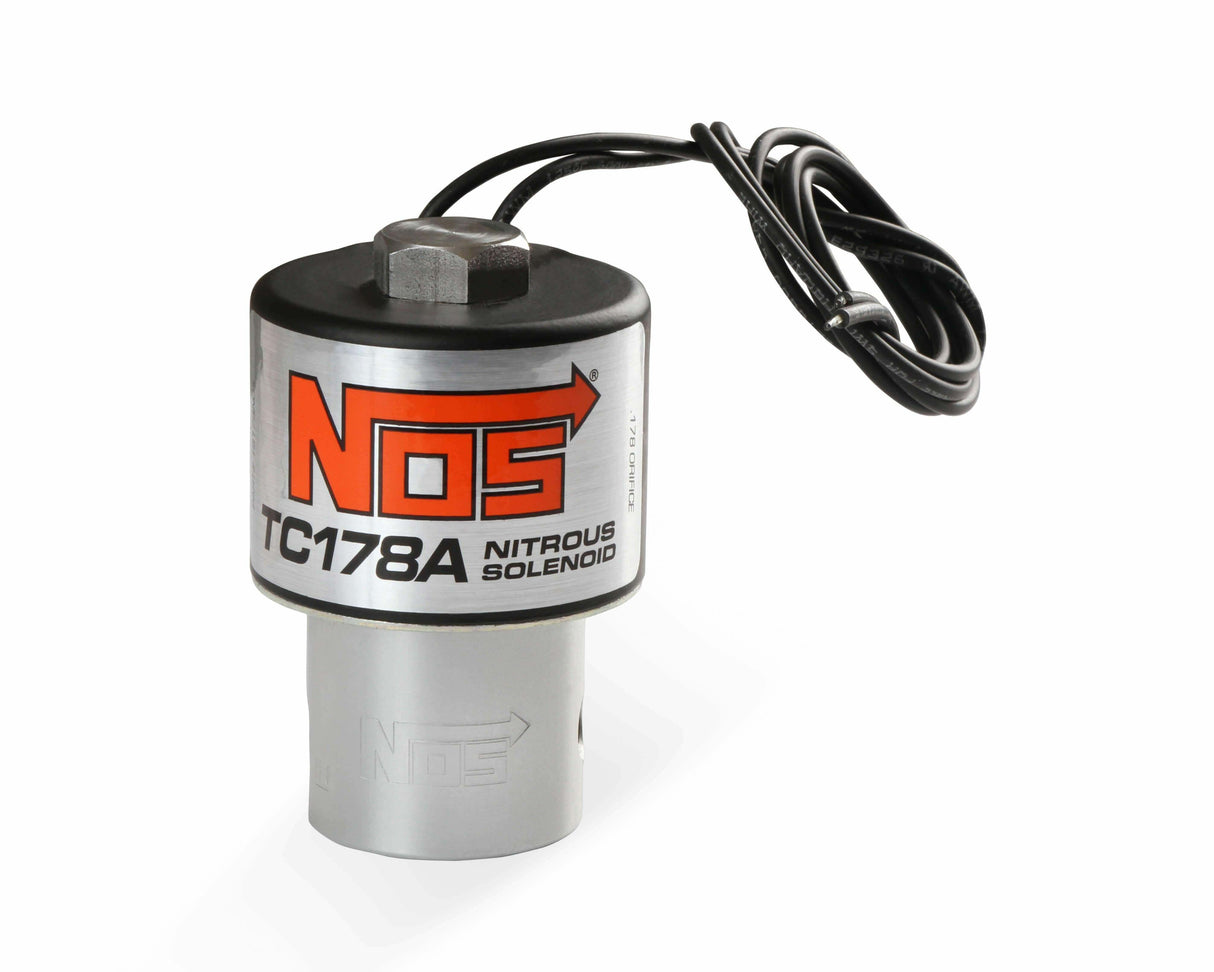 NOS nitrous solenoid - black - 18178BNOS 4 lb clear single stage purge 2493