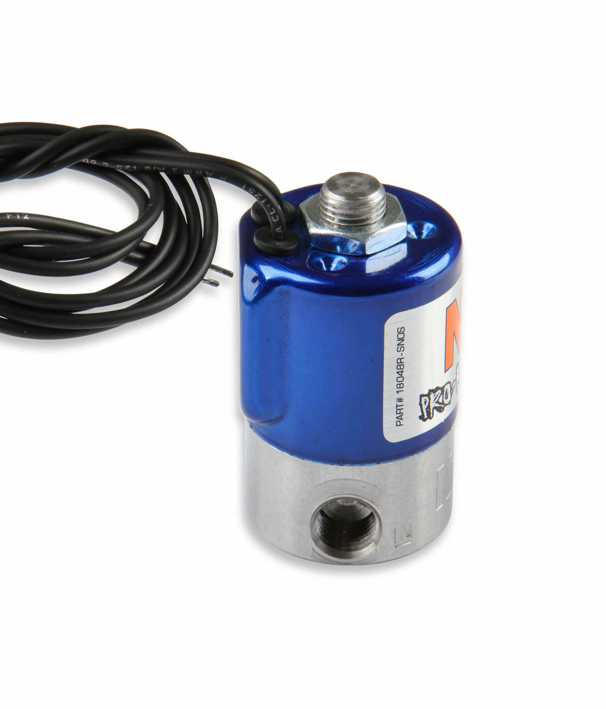 NOS nitrous solenoid - blue - 18048RNOS stainless steel red purge 2493