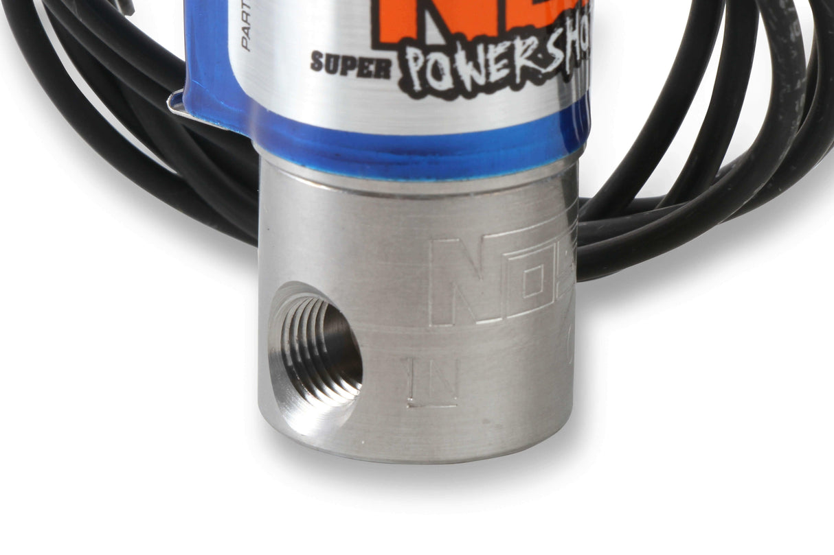 NOS ntimidator illuminated LED nitrous purge kit -4AN 4 foot blue solenoid 16033NOS