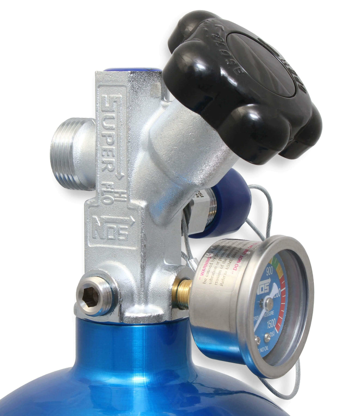 NOS plate wet nitrous system - Ford -6AN 10 lb stainless steel blue red black 02125NOS