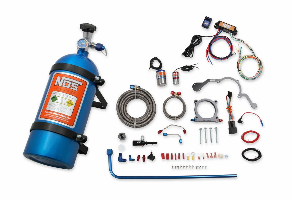 NOS plate wet nitrous system - Ford -6AN 10 lb blue red black 02127NOS