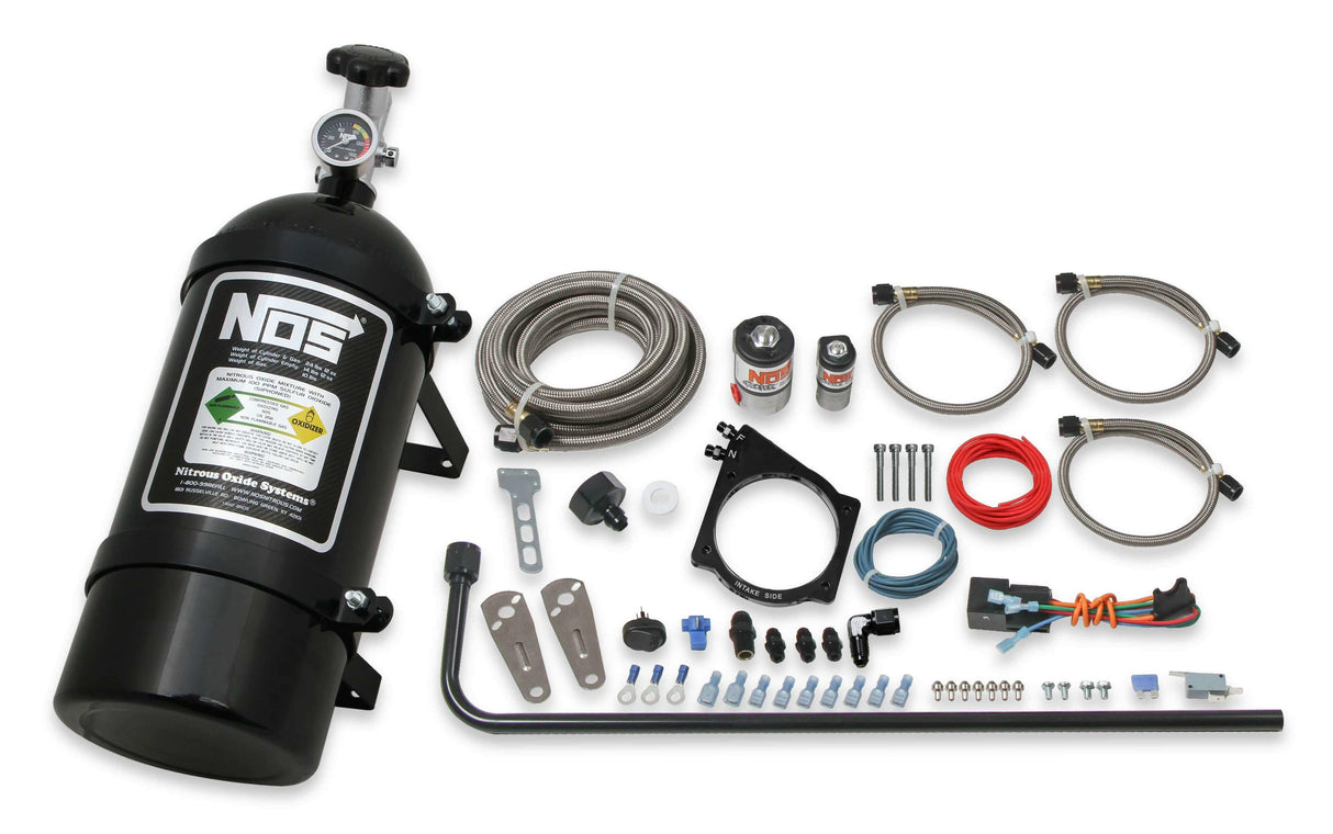 NOS plate wet nitrous system - GM - 05162BNOS -6AN 10 lb black EFI 2493
