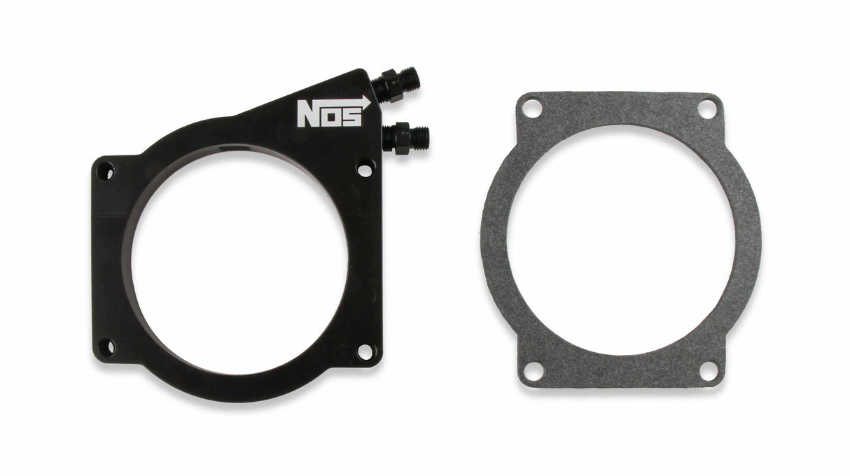 NOS plate wet nitrous system - GM - 05164BNOS -6AN 10 lb black EFI 2493