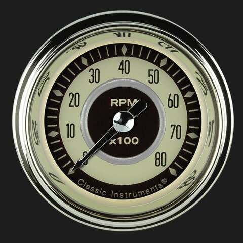 Classic Instruments Nostalgia VT 2 1/8" Tachometer NT183SHC