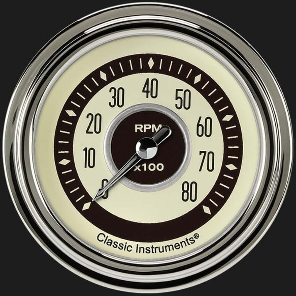 Classic Instruments Nostalgia VT 2 5/8" Tachometer NT383SLC