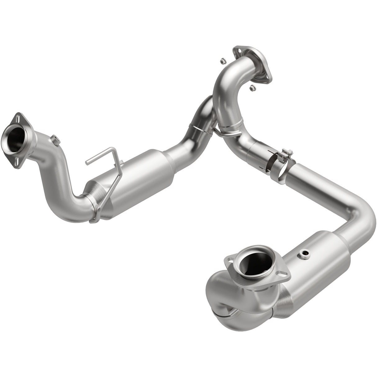 MagnaFlow direct-fit catalytic converter fits 2020-2022 Ford F-250 Super Duty and Ford F-350 Super Duty, this and / Compliant stainless steel CARB compliant OBDII 280246