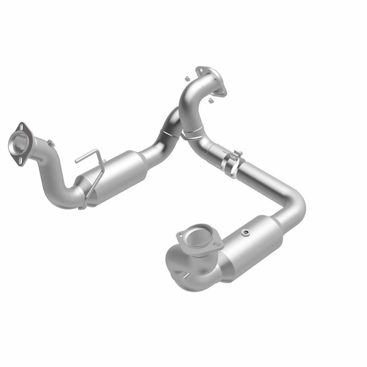 MagnaFlow direct-fit catalytic converter fits 2020-2022 Ford F-250 Super Duty and Ford F-350 Super Duty, this and / Compliant stainless steel CARB compliant OBDII 280246
