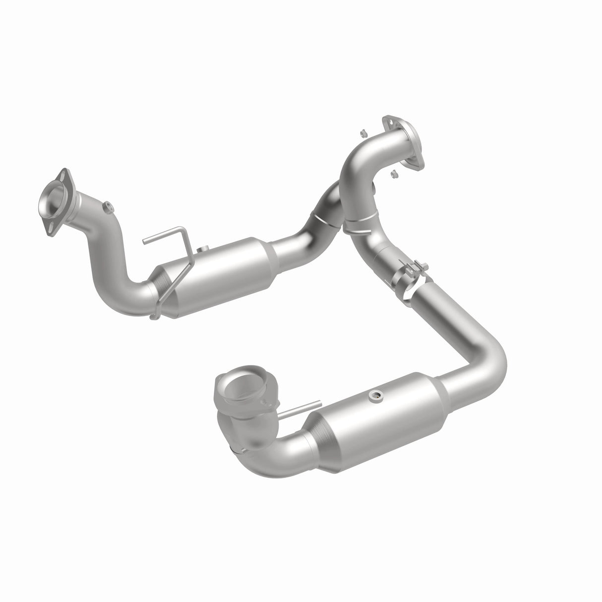 MagnaFlow direct-fit catalytic converter fits 2020-2022 Ford F-250 Super Duty and Ford F-350 Super Duty, this and / Compliant stainless steel CARB compliant OBDII 280246