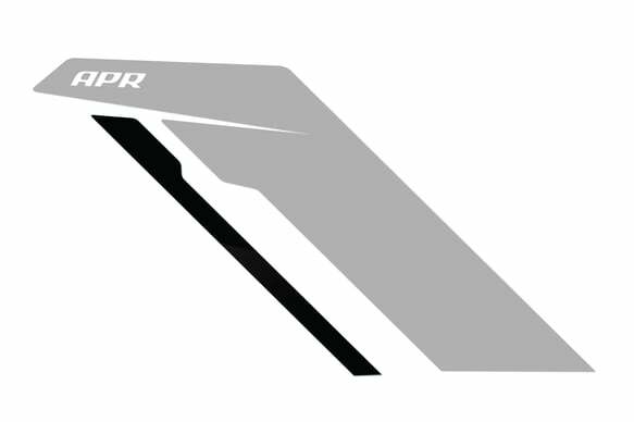 Fits 1985-2024 911 Porsche Sideburns - Silver / Black Stripe for Audi and VW