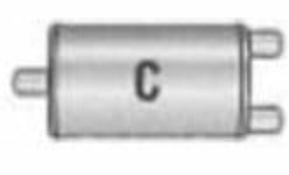 Jones Exhaust Q4164C Quiet Tone Muffler 3 Inlet, 2.5 Outlet