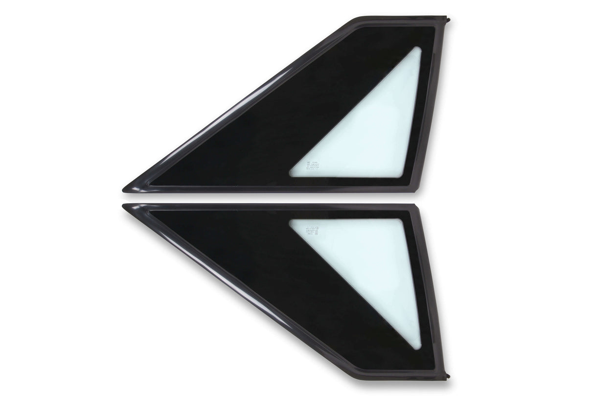 t Quarter Windows Hatchback Pair fits Ford Mustang 1987-1993 Drake E7ZZ-6129710-1B Drake Muscle Cars