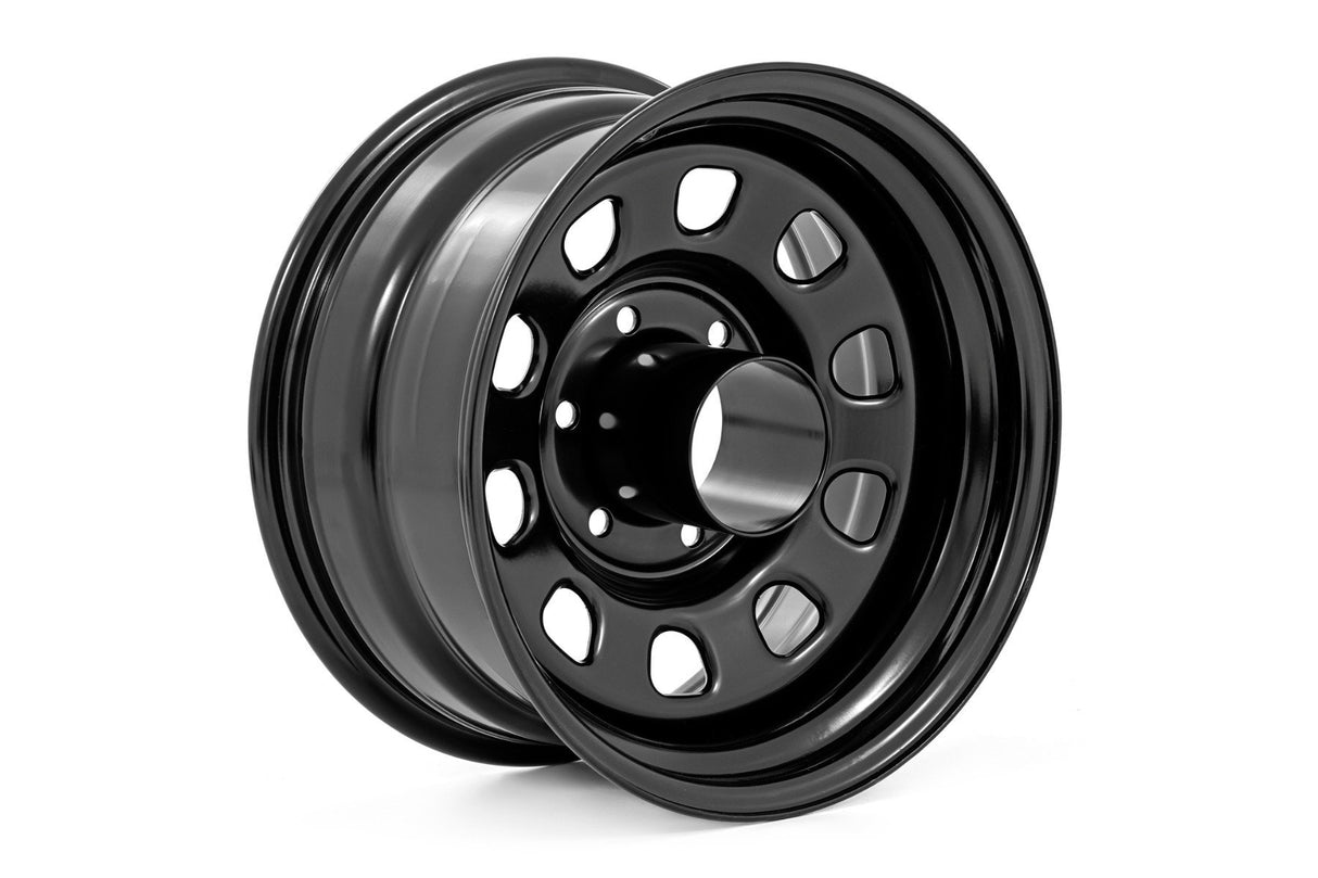 Rough Country Steel Wheel - Black - 17x9 - 6x135 - 3.50 Bore - +0 - RC51-7500