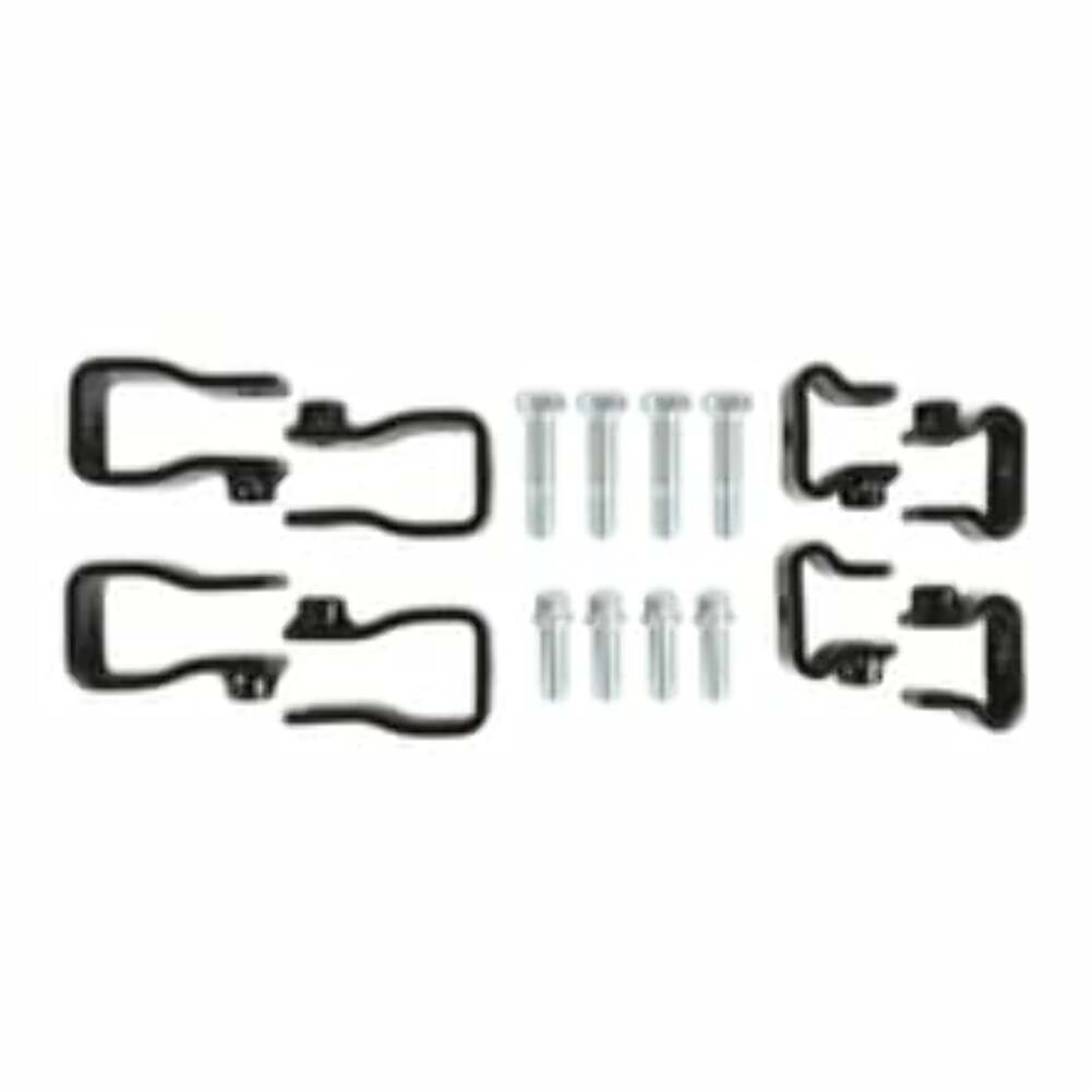 Holley EFI Replacement Fuel Rail Brackets For GM LS Series Lo-Ram Manifolds 534-262 black aluminum