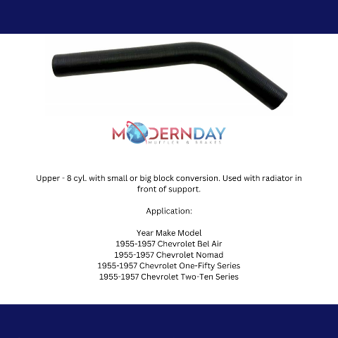radiator hose kit fits 1955-1957 Chevy Full Size upper RHK007 Shafer's Classic Reproductions