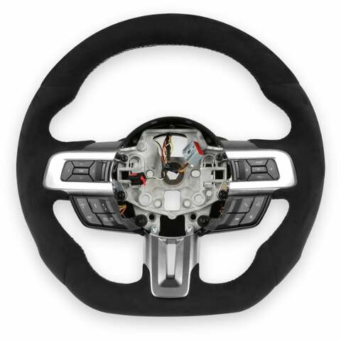 Fits 2015-2017 Ford Mustang Steering Wheel-Alcantara Wrapped Heated-RK950-08