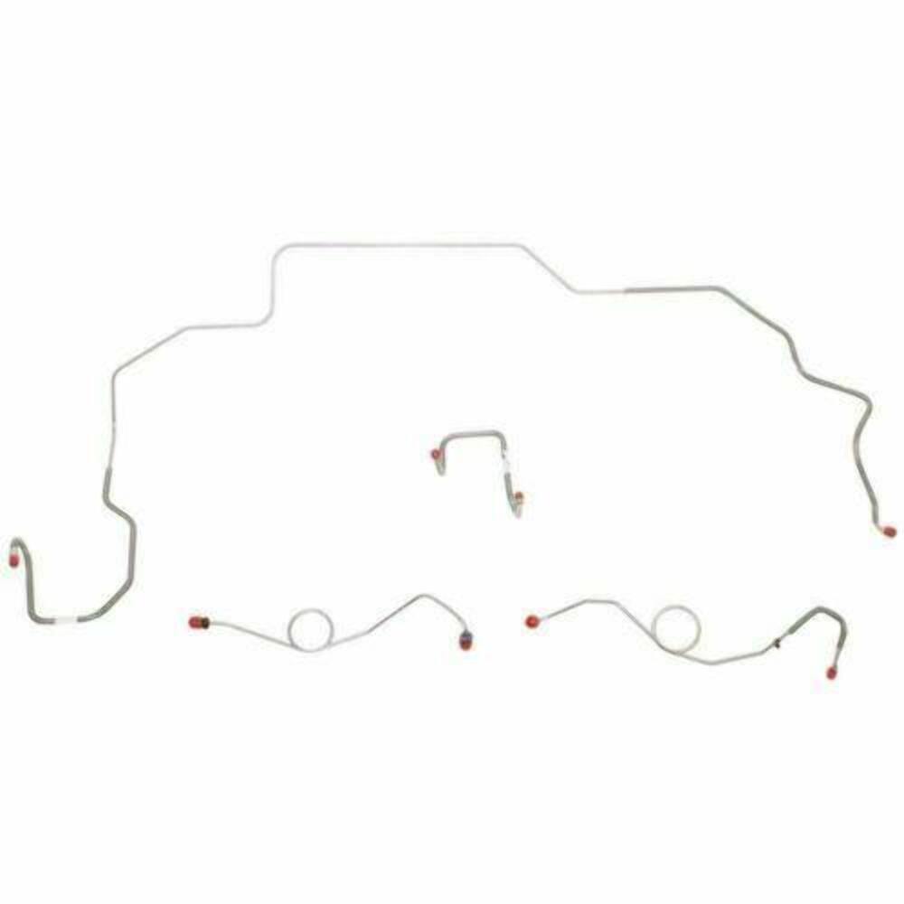 1968-1970 Dodge Coronet Front Brake Line Kit Drum Brakes Steel RKT6801OM
