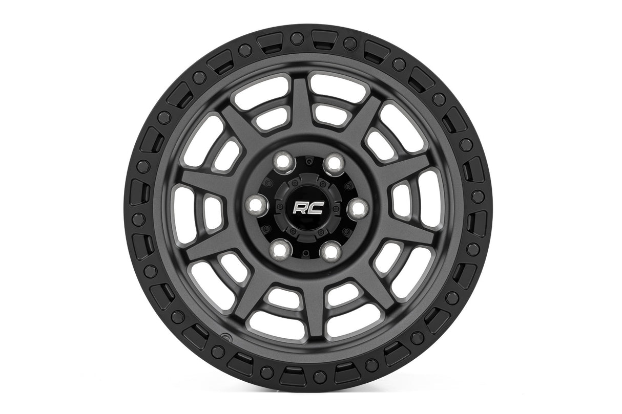 Rough Country 85 Series Wheel Beadlock Gray/Black 17x9 5x5.5 -0mm 85170014A