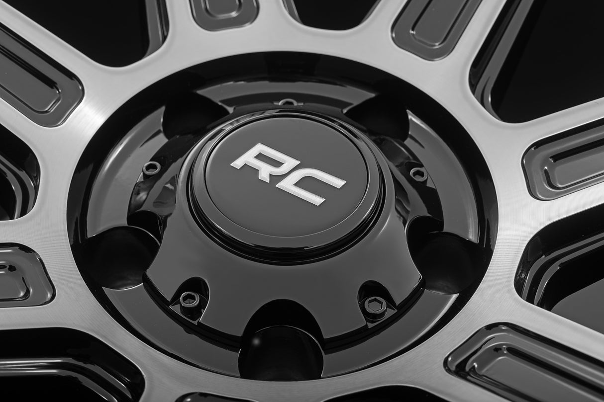 Rough Country 89 Series Wheel Black Machined Gun Metal 17x9 6x5.5 -12mm 89170912