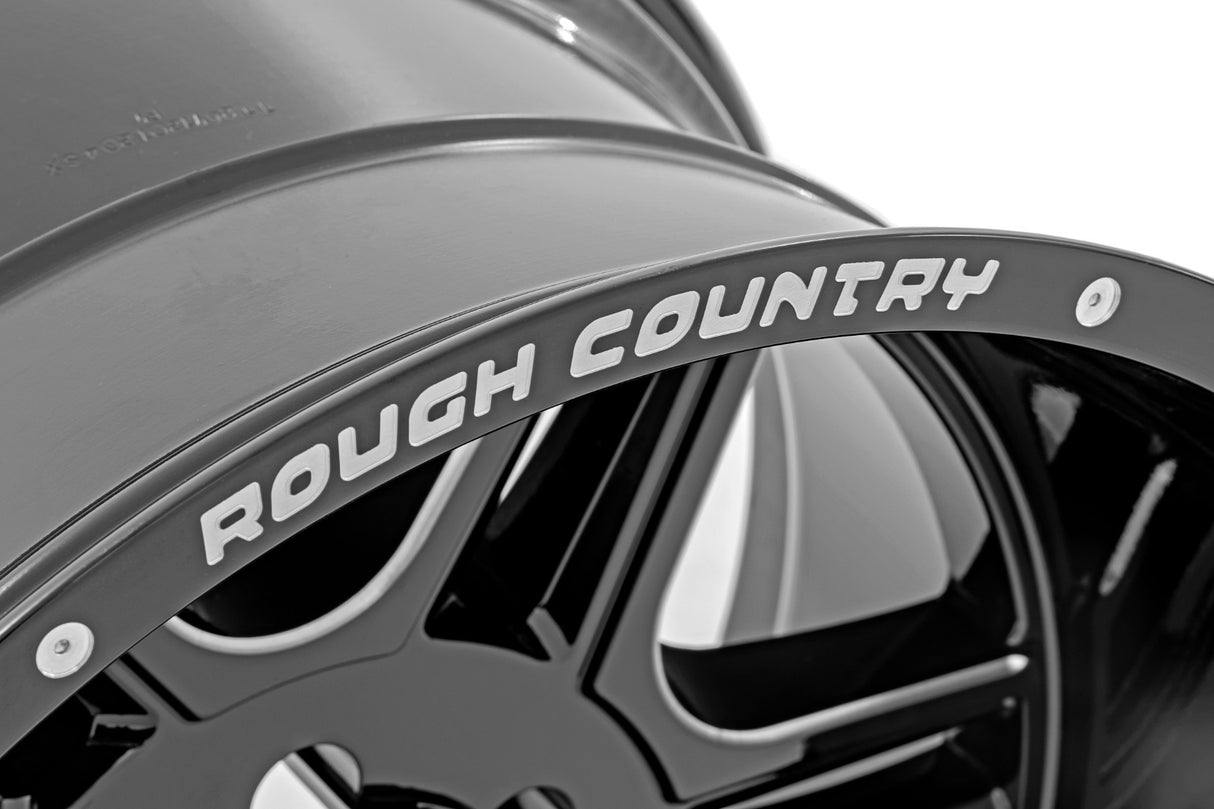 Rough Country 92 Series Wheel Machined One-Piece Black 18x9 6x135 +0mm 92180017