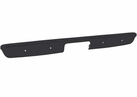 Fits 1969-1972 Chevrolet Blazer; Rear Bumper - Fleetside - Raw RRW6772