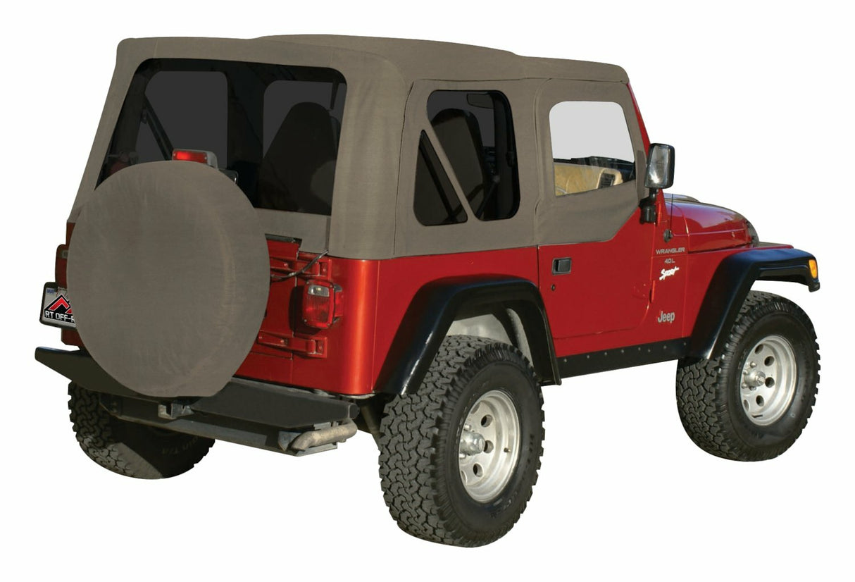 RT Off-Road door accessory fits 1997-2006 Jeep Wrangler khaki fabric CT20236T