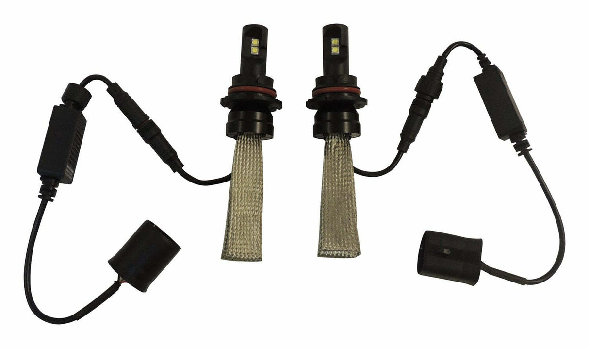 RT Off-Road LED headlight bulb kit universal black silver plastic direct-fit no cutting RT28057