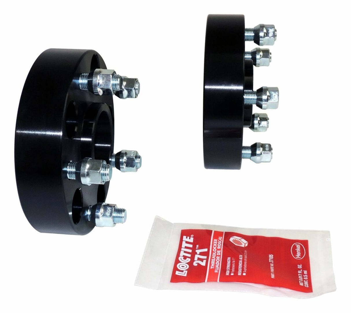 RT Off-Road Wheel Spacer Set - RT32019 fits 2011-2021 Dodge Durango, 2011-2021 Jeep Grand Cherokee, 2018-2021 Jeep Wrangler black unpainted steel aluminum