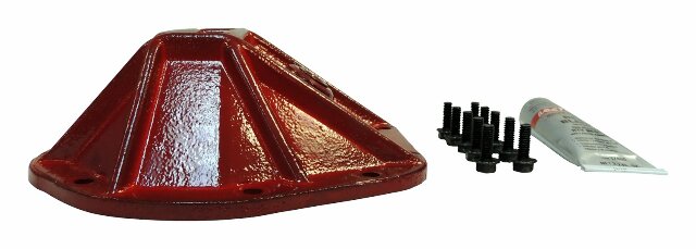 RT Off-Road Hd Differential Cover - RT20026 fits 1947-1954 Jeep Pickup w red steel powder coat includes hardware