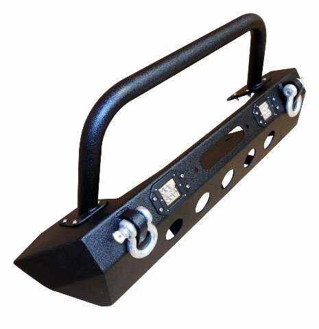 RT Off-Road bumper fits 2018-2021 Jeep Wrangler, 2020-2021 Jeep Gladiator black steel powder coat RT20044