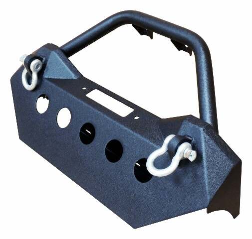 RT Off-Road bumper fits 2018-2021 Jeep Wrangler, 2020-2021 Jeep Gladiator black steel powder coat RT20045