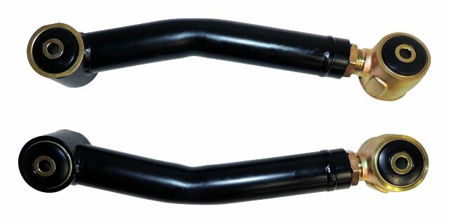 RT Off-Road Adjustable Control Arm Set - RT21060 fits 1984-2001 Jeep Cherokee black zinc steel rubber powder coat