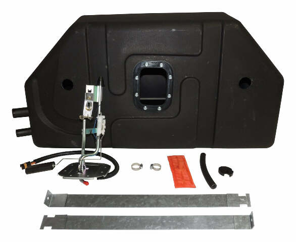 Fuel Tank Kit for 1987-1990 Jeep Wrangler YJ Wrangler w/ 4.2L Engine w/ 20 Gallon Tank steel black