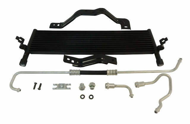 RT Off-Road Transmission Cooler Kit - RT24006 fits 2007-2011 Jeep Wrangler black metal