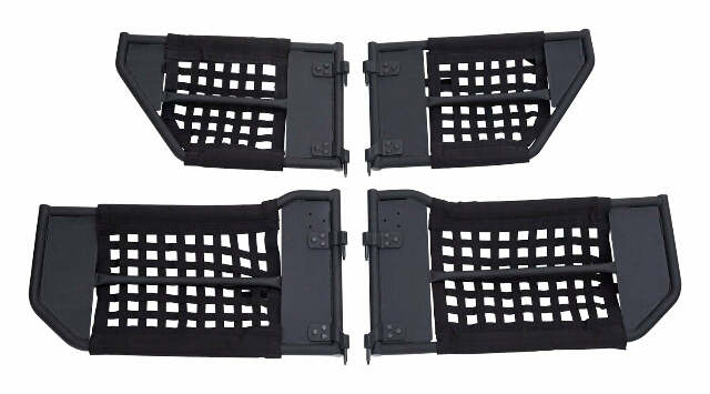 RT Off-Road door accessory fits 2007-2018 Jeep Wrangler black steel nylon powder coat RT25007