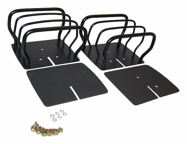 RT Off-Road Tail Light Guard Set - RT26017 fits 1976-1986 Jeep CJ7, 1981-1986 Jeep CJ8, 1987-2006 Jeep Wrangler black metal powder coat