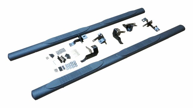 RT Off-Road Side Steps - RT26060 fits 2007-2018 Jeep Wrangler black steel plastic powder coat