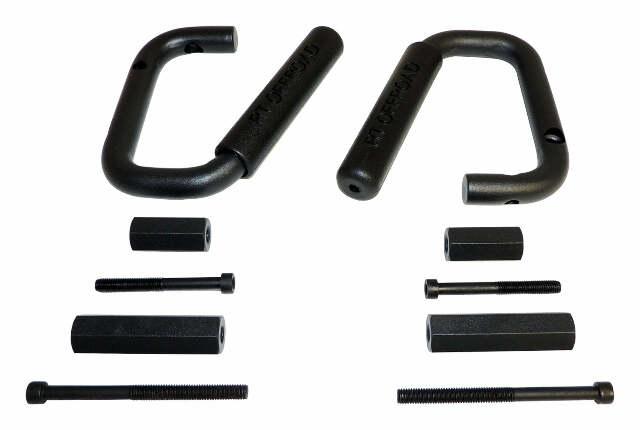 RT Off-Road grab handle fits 2007-2018 Jeep Wrangler black steel plastic powder coat no cutting RT27049