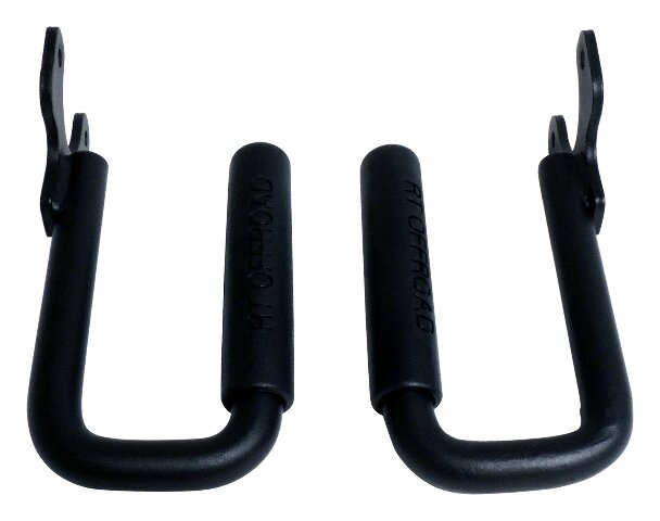 RT Off-Road grab handle fits 1997-2002 Jeep Wrangler black steel plastic powder coat no cutting RT27061