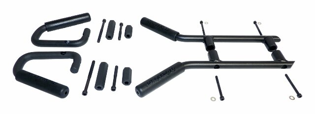 RT Off-Road grab handle fits 2007-2018 Jeep Wrangler black steel rubber powder coat no cutting RT27063