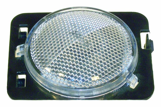 RT Off-Road Side Marker Light - RT28024 fits 2007-2018 Jeep Wrangler black clear plastic