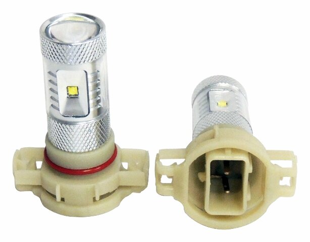 RT Off-Road LED fog lamp kit fits 2010-2020 Dodge Journey, 2010-2018 Jeep Wrangler, 2010-2011 Dodge Nitro black silver plastic direct-fit no cutting RT28049